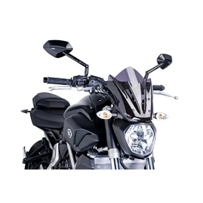 Abbildung von Puig 7015F Windschutzscheibe Cockpitverkleidung für Yamaha MT 07 2014, Dunkel getönt, Medium
