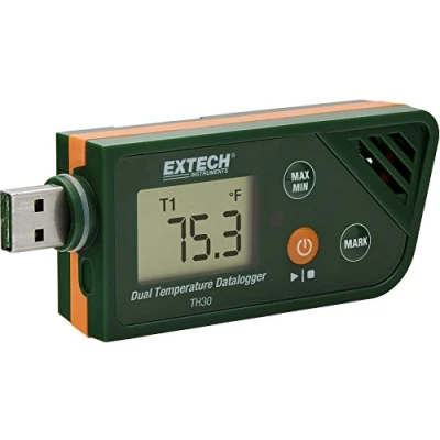 Abbildung von Extech TH30 Dualer Datenlogger für Temperatur im USB Format