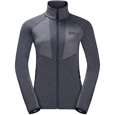 Abbildung von Jack Wolfskin Blattsteig FZ Fleecejacke, Damen, Größe: Small, Graphite