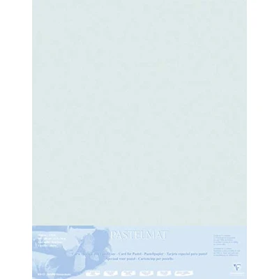 Abbildung von Clairefontaine 396020C Zeichenbögen (Packung mit Bögen Pastelmat auf Karton kaschiert, 1800 µm, 70 x 100 cm, ideal für Trockentechniken und Pastell) hellgrau