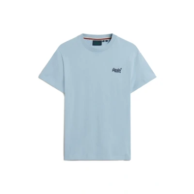 Abbildung von Superdry Vintage LOGO EMB Tshirt basic, Herren, Größe: Small, China blue
