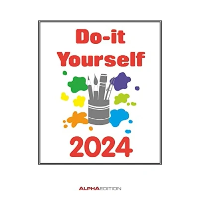 Abbildung von Do it Yourself weiß 2024 Wandkalender Bastelkalender DIY Kalender 24x31