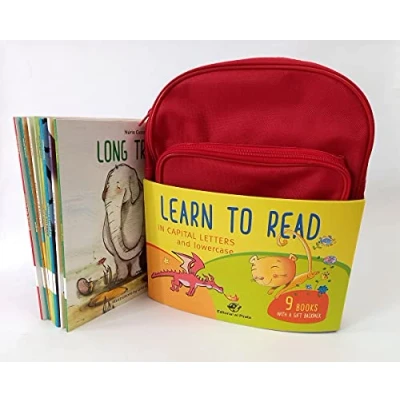 Abbildung von Learn to Read in CAPITAL Letters and Lowercase: 9 children&#039;s books with a free backpack