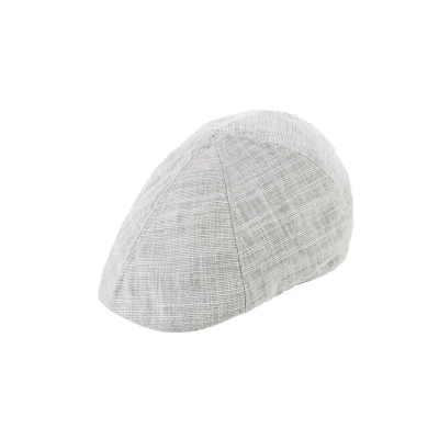 Abbildung von Chaplino Flat Cap, zweifarbig mit Leinenstruktur