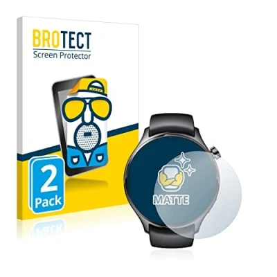 Abbildung von BROTECT Entspiegelungs Schutzfolie für Xiaomi Watch S1 Pro (2 Stück) Matte Displayschutz Folie, Anti Reflex, Fingerprint
