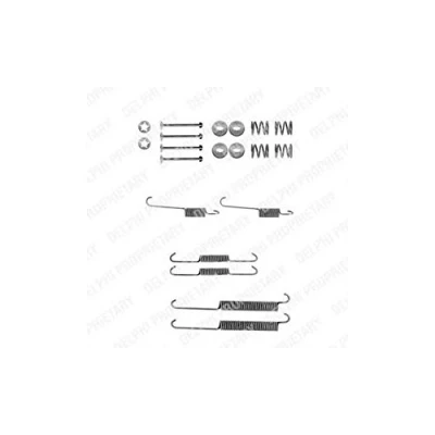 Abbildung von DELPHI LY1229 Zubehörsatz, Bremsbacken PEUGEOT: 206 Schrägheck, SW, 106 II CITROËN: Saxo Xsara ZX Schrägheck