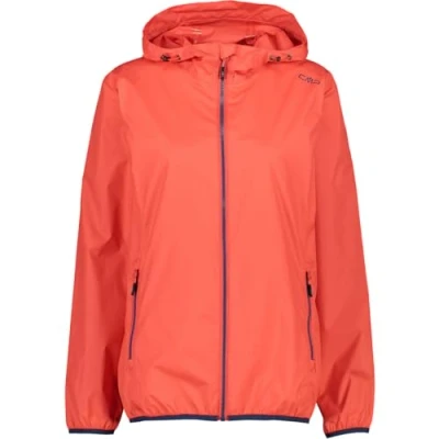Abbildung von CMP Damen Regenjacke mit fester Kapuze, Roter Kuss, D36