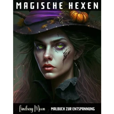 Abbildung von Magische Hexen: Malbuch zur Entspannung 50 Einzigartige Motive Zauberhafte Kreativität und Magie mit Wicca Motiven (Malbücher von Lindsay Moon)