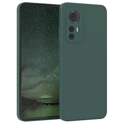 Abbildung von EAZY Case Silikonhülle für Xiaomi 12 / 12X Hülle Silikon Grün weich stoßfeste Handyhülle Schutzhülle mit Kameraschutz Dünn Premium Schutz Cover TPU Phone Bumper in Piniengrün
