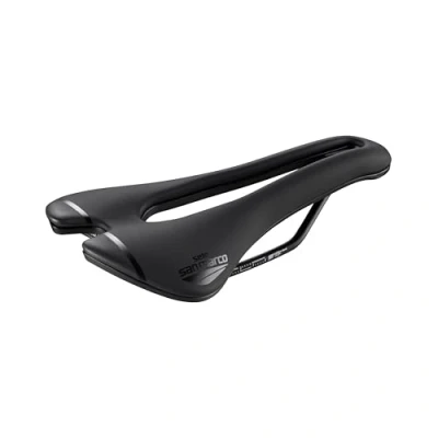 Abbildung von Selle San Marco ASPIDE Short Sport Fahrradsattel, Rennradsattel, Rennrad, leicht, Carbonstahl Schienen, ergonomisches Design Größe S3, schwarz