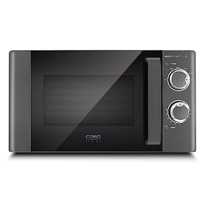 Abbildung von CASO M20 Ecostyle Mikrowelle einfache Bedienung, 20 L Garraum, 700 Watt Leistung, Drehteller Ø 24,5cm, anthrazit