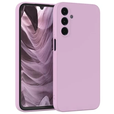Abbildung von EAZY Case Silikonhülle für Samsung Galaxy A15 Hülle Silikon Violett weich stoßfeste Handyhülle Schutzhülle mit Kameraschutz Dünn Premium Schutz Cover TPU Phone Bumper in Flieder