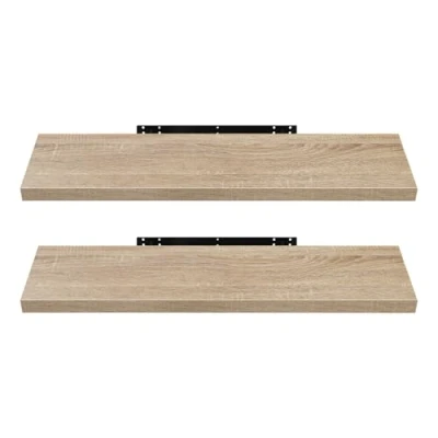 Abbildung von EUGAD Wandregal Wandboard 2er Set Hängeregal Holz Board Modern Eiche Gelb 120x22,9x3,8cm 0120QJ 2