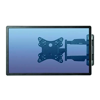 Abbildung von Fellowes TV/LCD/LED Monitor Wandhalterung, Full Motion, für Bildschirme von 58,42 cm 139,7 (23 55 Zoll) und max. 35 kg, schwarz