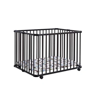Abbildung von Geuther 2261 Laufgitter Lucilee Passung: 76 cm x 97 3 fach werkzeuglos höhenverstellbar gepolsterter Laufstall in 4 Farbvarianten und 7 Designs erhältlich Farbe: Kolonial Muster: Punkte
