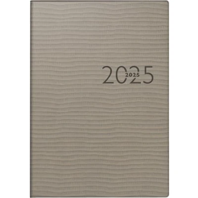 Abbildung von rido/idé Buchkalender Modell studioplan int. (2025), 2 Seiten = 1 Woche, 168 x 240 mm, 160 Seiten, Kunstleder Einband Tejo, grau