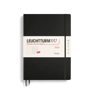 Abbildung von LEUCHTTURM1917 370730 Wochenkalender &amp; Notizbuch Master (A4+) 2025, Schwarz, Englisch
