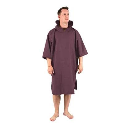 Abbildung von Lifeventure Kompakter Wechselnde Robe Leichter, dehnbarer Mikrofaser Poncho mit Kapuze für Surfen, Schwimmen, Camping