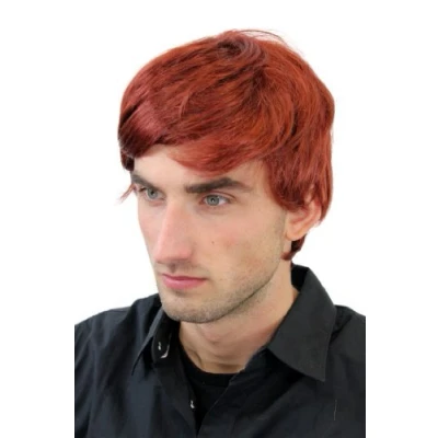 Abbildung von WIG ME UP GFW1281 131 Herrenperücke Perücke Männer Kurz Jugendlich Lässig Modisch Scheitel Rot