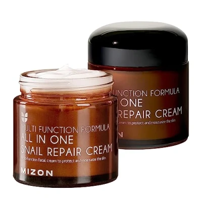 Abbildung von [MIZON] SNAIL ALL IN ONE REPAIR CREAM (75ml) Korean Skincare Mit Schneckenschleimextrakt Anti Aging Hautunreinheitenpflege…