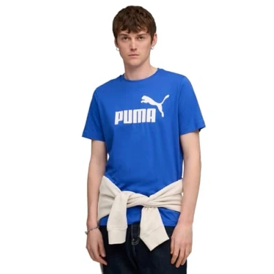 Abbildung von Puma LOGO TEE Tshirt print, Herren, Größe: XXL, Mountain blue
