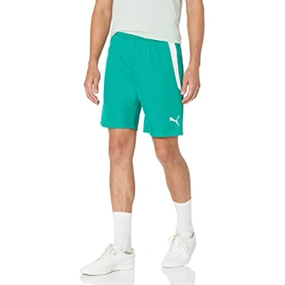 Abbildung von PUMA Herren Teamliga 8&quot; Shorts, Pfeffergrün Weiß, Mittel