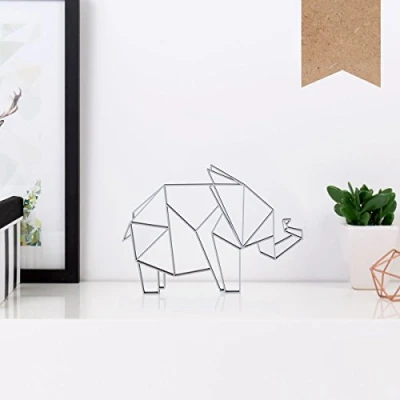 Abbildung von KLEINLAUT 3D Origami, Elefant, 10 x 7,1 cm (S), Natur (Holz)