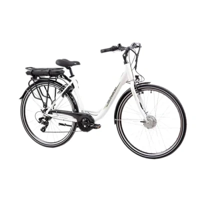 Abbildung von F.lli Schiano e Moon 26 Zoll bike Pedelec , electric Fahrrad für Herren / Damen bis 25 km/h und mit guter Reichweite Elektrofahrräder Damenfahrrad Motor Gepäckträger 36V Akku Korb