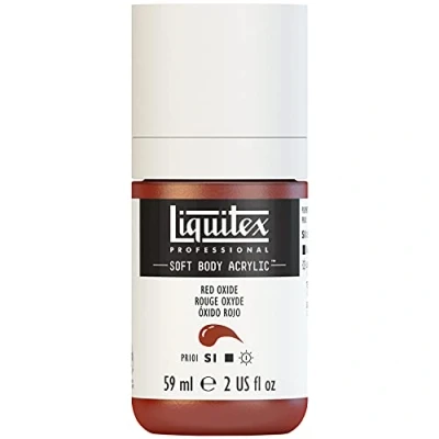 Abbildung von Liquitex 1959335 Professional Acrylfarbe Soft Body Künstlerfarbe in cremiger deckender Konsistenz, hohe Pigmentierung, lichtecht &amp; alterungsbeständig, 59ml Flasche Oxidrot