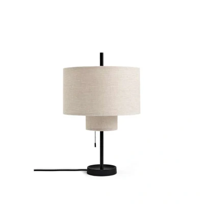 Abbildung von New Works Tischlampe Margin, beige, Ø 36 cm, Textil