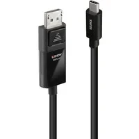 Abbildung von LINDY Adapterkabel USB Typ C auf DisplayPort 1.4 mit HDR, 3 m
