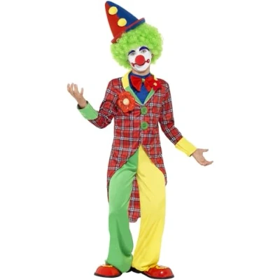 Abbildung von Smiffys Clown Kostüm Partyclown für Fasching und Halloween, Klassisches Clownkostüm den Nachwuchs