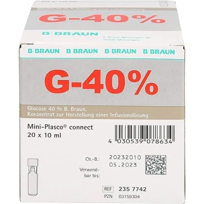 Abbildung von Glucose 40% Braun Mini Plasco connect Infusum lsg. k.