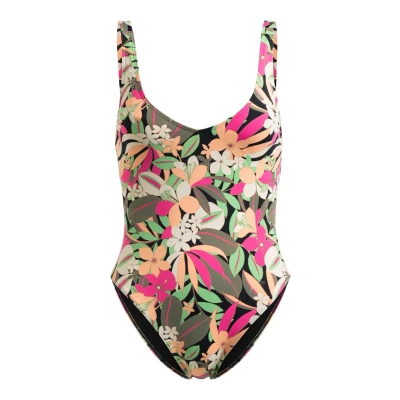 Abbildung von Roxy Printed Beach Classics Badeanzug für Frauen Schwarz
