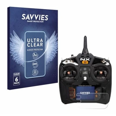 Abbildung von Savvies 6 Stück Schutzfolie für Spektrum NX10 Displayschutz Folie Ultra Transparent