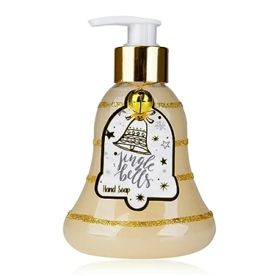 Abbildung von Accentra Handseife JINGLE BELLS in Pumpspender mit Glöckchen, 300ml im Pumpspender, Flüssigseife, Duft: Vanilla Frost
