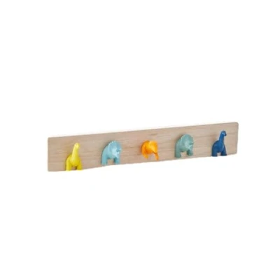 Abbildung von Vertbaudet Dino Wandgarderobe für Kinderzimmer Mehrfarbig ONE Size