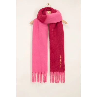 Abbildung von My Jewellery WITH Fringes Schal, Damen, Größe: One Size, Roze