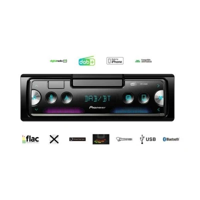 Abbildung von PIONEER SPH 20DAB Autoradio DAB/DAB+ 1 DIN Made for iPhone, Android, AOA 2.0 LCD 12 MP3, WMA, WAV, FLAC, AAC