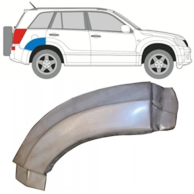 Abbildung von Für Suzuki Grand Vitara 2005 2012 Hinten KotflÜgel Reparaturblech Teil/Rechts
