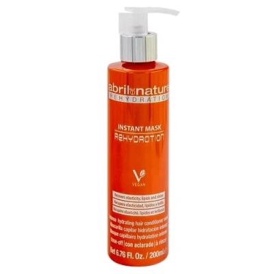 Abbildung von abril et nature Haarmaske Rehydration Maximale Feuchtigkeit für trockenes Haar Stellt Flexibilität und gesundes Aussehen wieder her Professionelle Friseurbehandlung 200 ml
