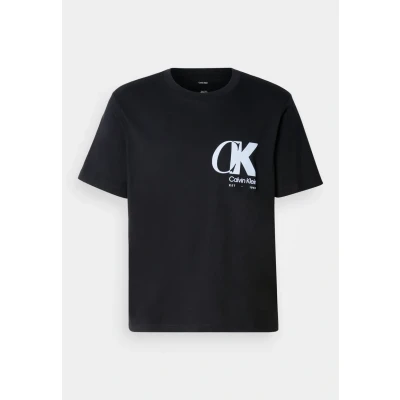 Abbildung von Calvin Klein T Shirt &quot;SS 20S EU CK OVERLAP GRAPHIC TEE&quot;, Mit Rundhalsausschnitt, regular fit