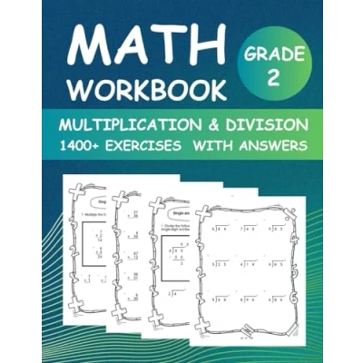 Abbildung von Multiplication and Division Single Double Digit Math Workbook for Grade 2 with Answer key: 1 Practice ... 2nd 1000+ Exercises