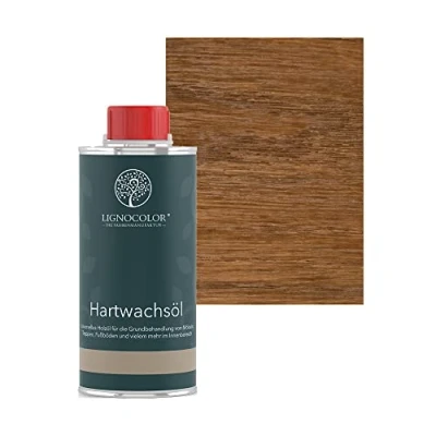 Abbildung von Lignocolor Hartwachsöl Holzöl für den Innenbereich (250 ml, Braun)