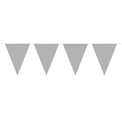 Abbildung von Flagline Mini Silber Plastik 3 Meter