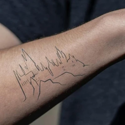 Abbildung von Harry Potter Hogwarts Tattoo