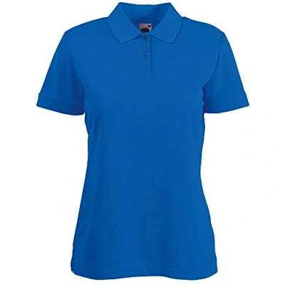 Abbildung von Fruit Of The Loom Womens Lady Fit 65/35 Kurzarm Poloshirt (Royal)