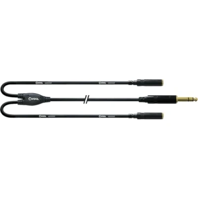 Abbildung von CORDIAL CABLES Audiokabel Y Klinke stereo / 2 weibl 30 cm BRETELLE Essentials Jack KABEL