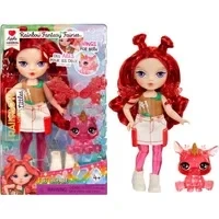 Abbildung von Rainbow High Littles Fantasy Fairies &amp; Pet Apple, Rot 14 cm Kleine, Bewegliche Puppe Fantasie Hirsch mit Austauschbaren Feenflügeln, Süßes Geschenk für Kinder ab 4