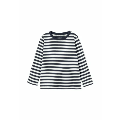 Abbildung von Name it Regular FIT Langarmshirt für Kinder, Größe: 110, Dark sapphire